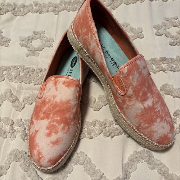 Dr Scholls Women Shoes Sz 8 Orange Platform Slip On Foam Comfort Sneakers. - Picture 1 of 5